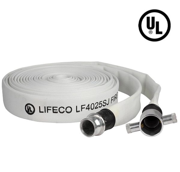 LIFECO LF4025SJ HSJ Fire Hose Pipe White LIFECO LF4025SJ HSJ Fire Hose Pipe White